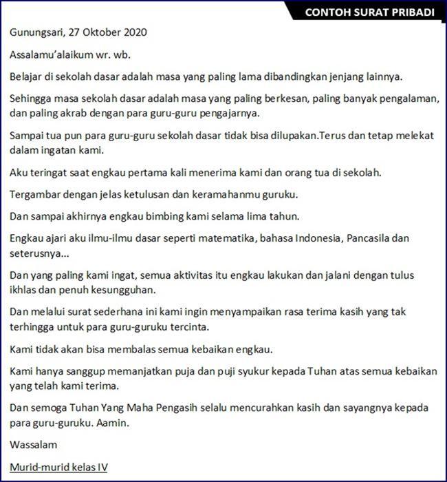 Detail Contoh Surat Perpisahan Kerja Nomer 9