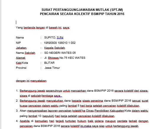 Detail Contoh Surat Pertanggungjawaban Dana Nomer 16