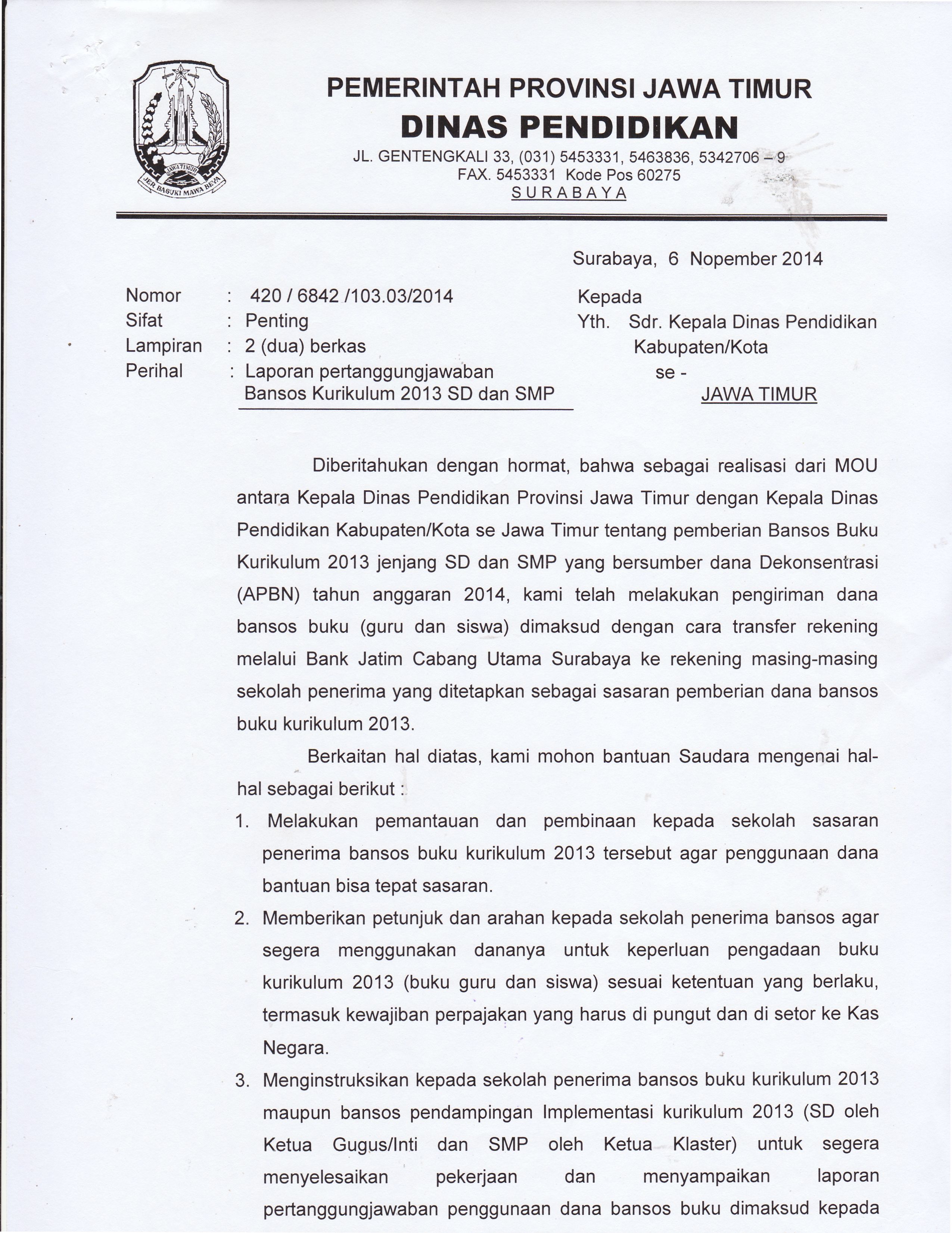 Detail Contoh Surat Pertanggungjawaban Dana Nomer 33