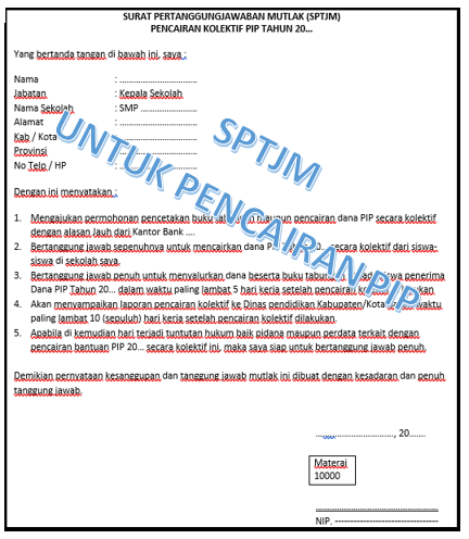 Detail Contoh Surat Pertanggungjawaban Mutlak Kepala Sekolah Nomer 21