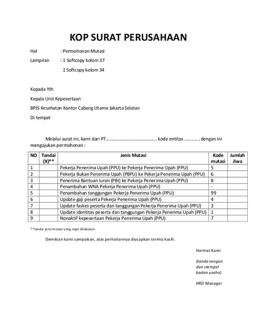 Detail Contoh Surat Perubahan Data Nomer 45