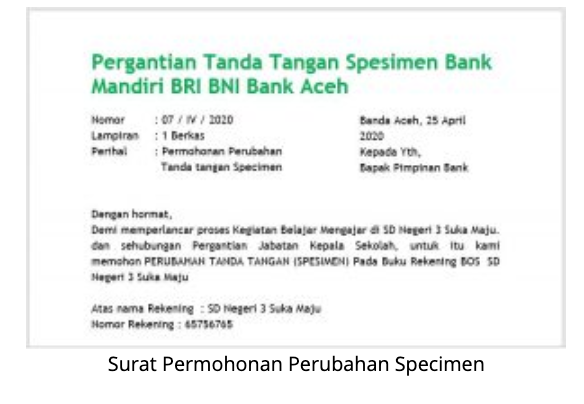 Detail Contoh Surat Perubahan Spesimen Tanda Tangan Bank Nomer 24