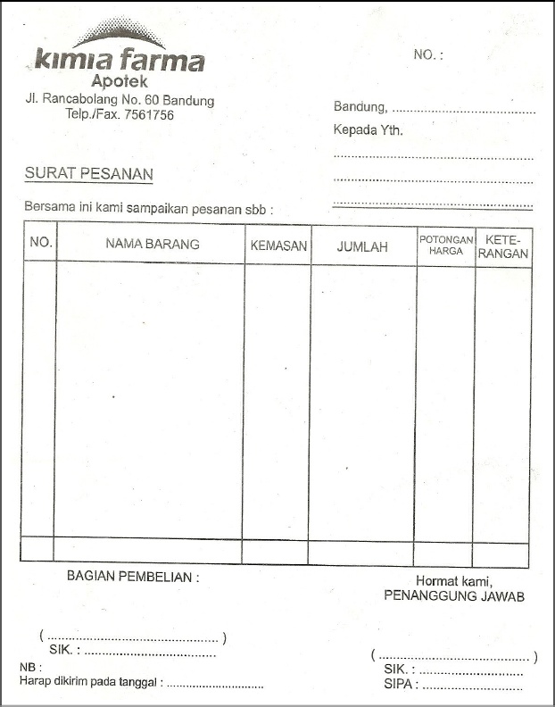 Detail Contoh Surat Pesanan Apotek Nomer 41