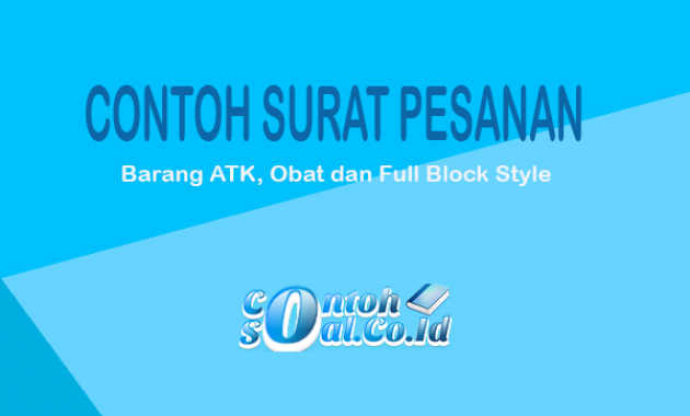 Detail Contoh Surat Pesanan Barang Block Style Nomer 22