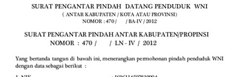 Detail Contoh Surat Pindah Domisili Antar Provinsi Nomer 44