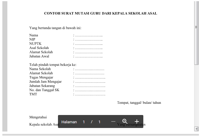 Detail Contoh Surat Pindah Sekolah Tk Nomer 39