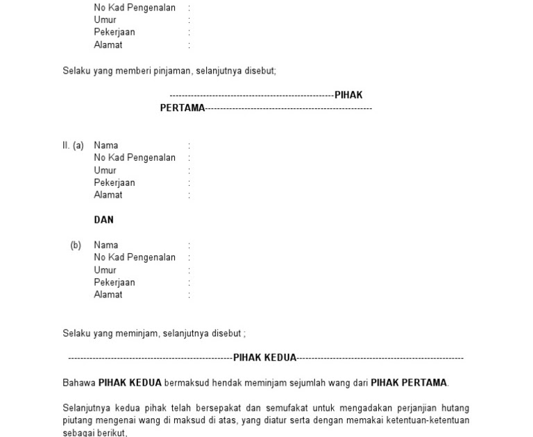 Detail Contoh Surat Pinjaman Nomer 29