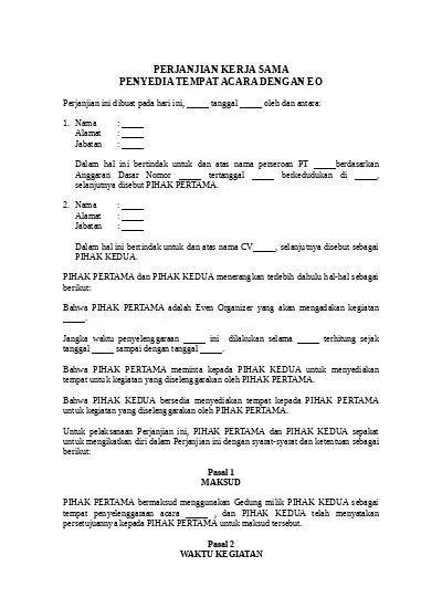 Detail Contoh Surat Ppjb Nomer 33