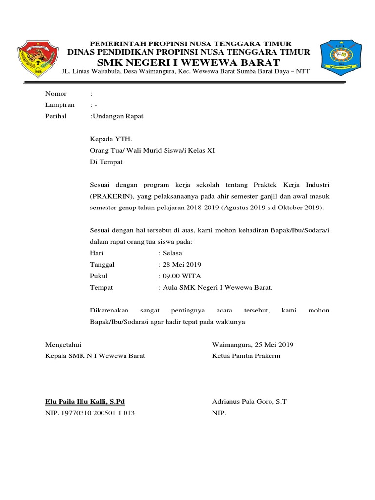 Detail Contoh Surat Prakerin Nomer 21