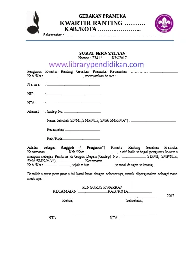 Detail Contoh Surat Pramuka Nomer 36