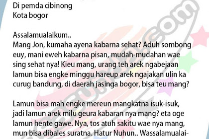 Detail Contoh Surat Pribadi Bahasa Sunda Untuk Guru Nomer 22