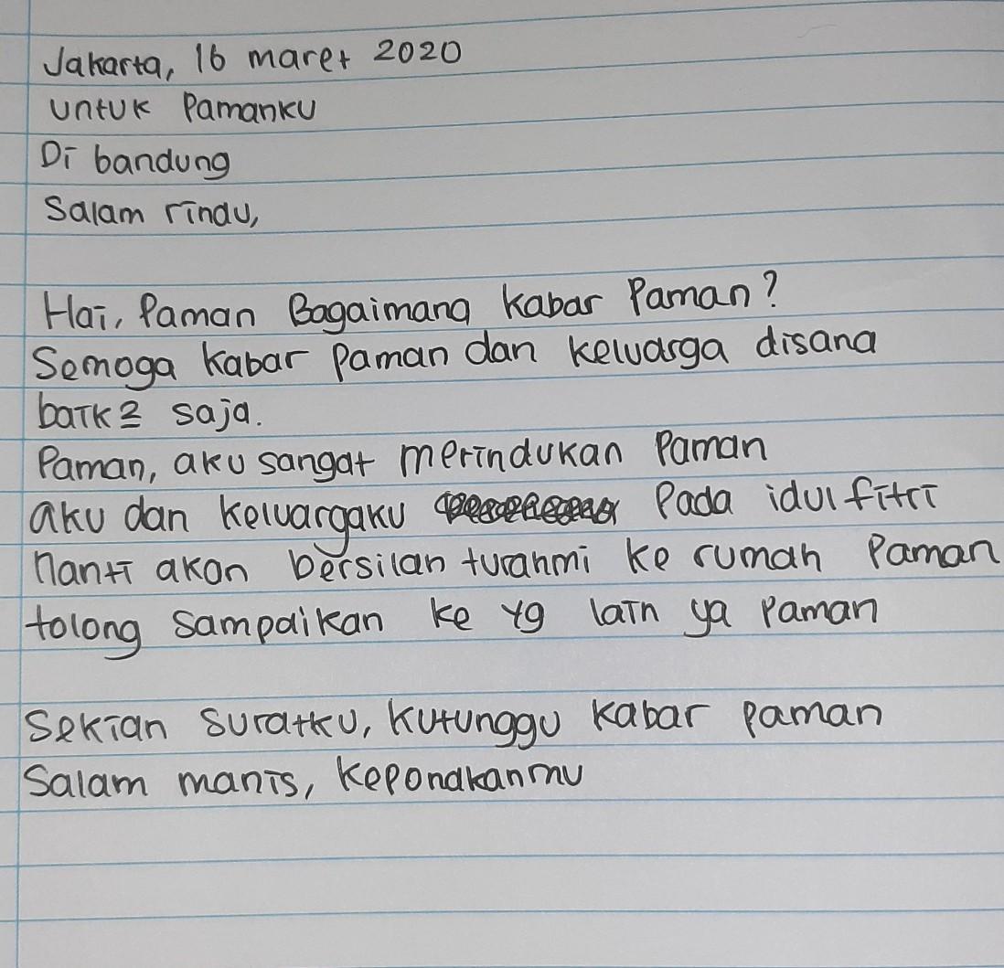Detail Contoh Surat Pribadi Buat Teman Nomer 39