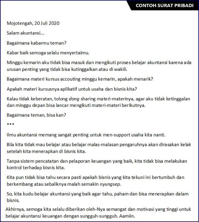 Detail Contoh Surat Pribadi Buat Teman Nomer 52