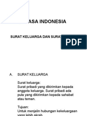 Detail Contoh Surat Pribadi Kekeluargaan Nomer 44