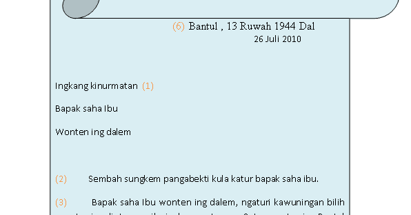 Detail Contoh Surat Pribadi Kepada Orang Tua Nomer 38