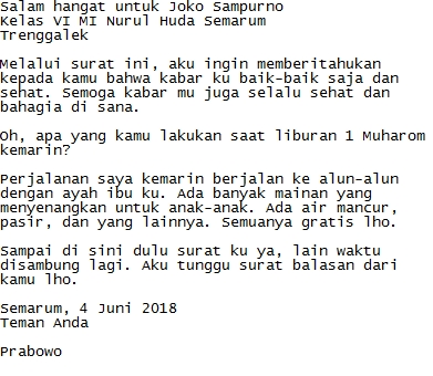 Detail Contoh Surat Pribadi Kepada Teman Dalam Bahasa Jawa Nomer 18