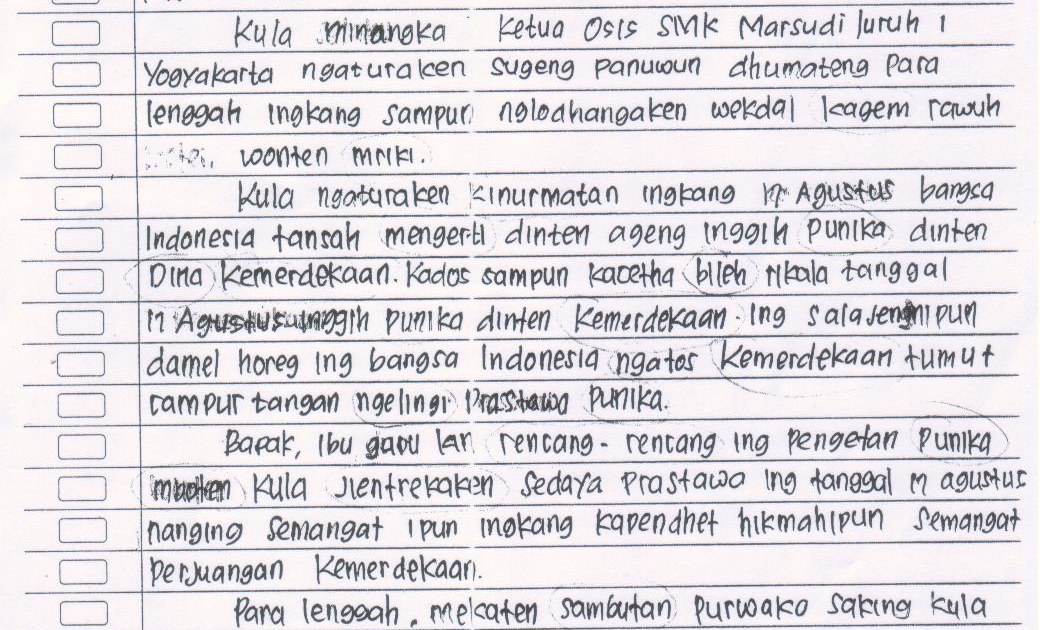 Detail Contoh Surat Pribadi Kepada Teman Dalam Bahasa Jawa Nomer 42