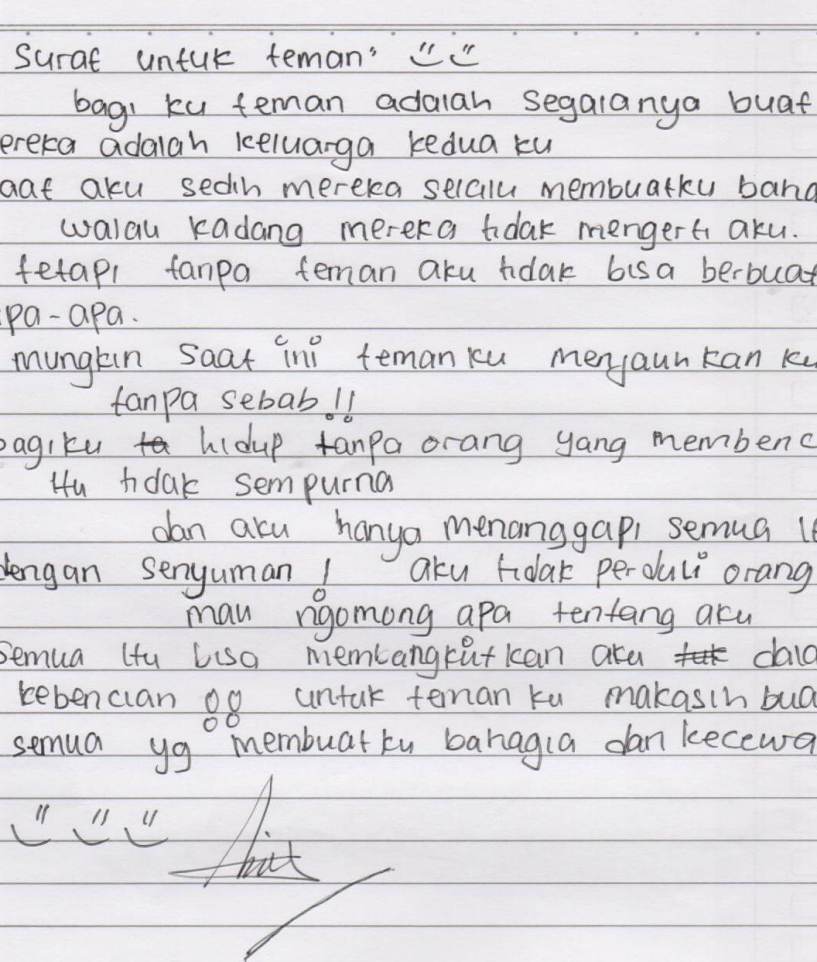 Detail Contoh Surat Pribadi Singkat Dalam Bahasa Inggris Nomer 37