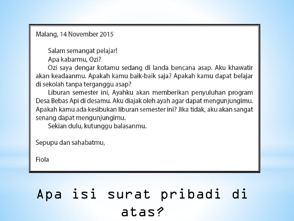 Detail Contoh Surat Pribadi Untuk Sepupu Nomer 18