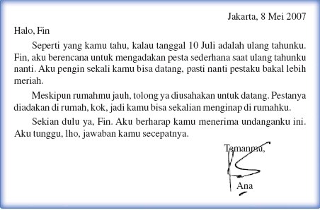 Detail Contoh Surat Pribadi Yang Bersifat Resmi Nomer 4