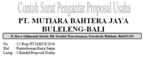 Detail Contoh Surat Proposal Usaha Nomer 53