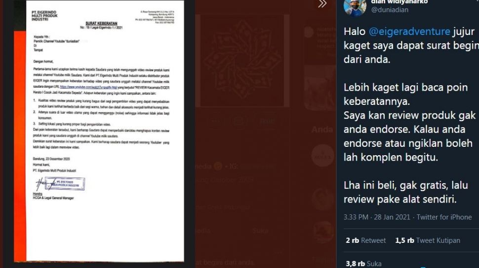 Detail Contoh Surat Protes Keberatan Nomer 21