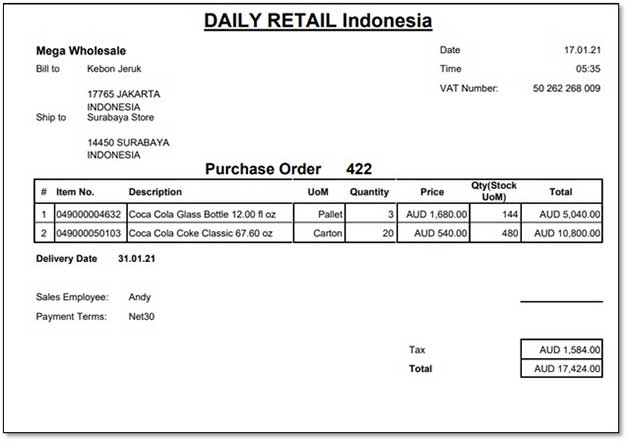 Detail Contoh Surat Purchase Order Dalam Bahasa Indonesia Nomer 18