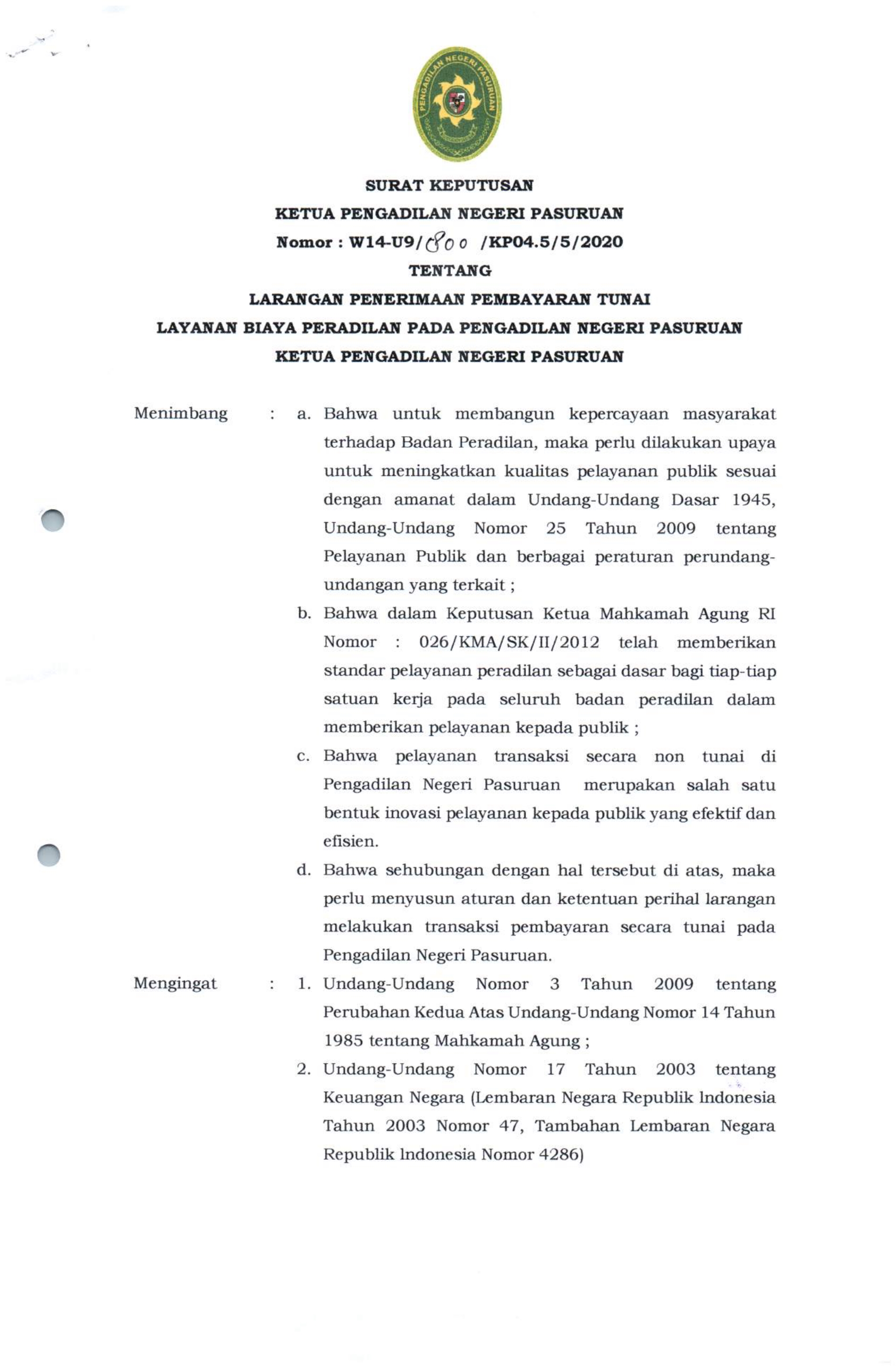 Detail Contoh Surat Putusan Pengadilan Nomer 27