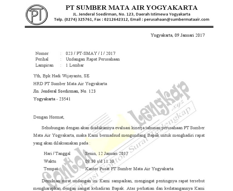 Detail Contoh Surat Rapat Perusahaan Nomer 32