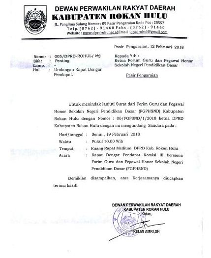 Detail Contoh Surat Rapat Perusahaan Nomer 44