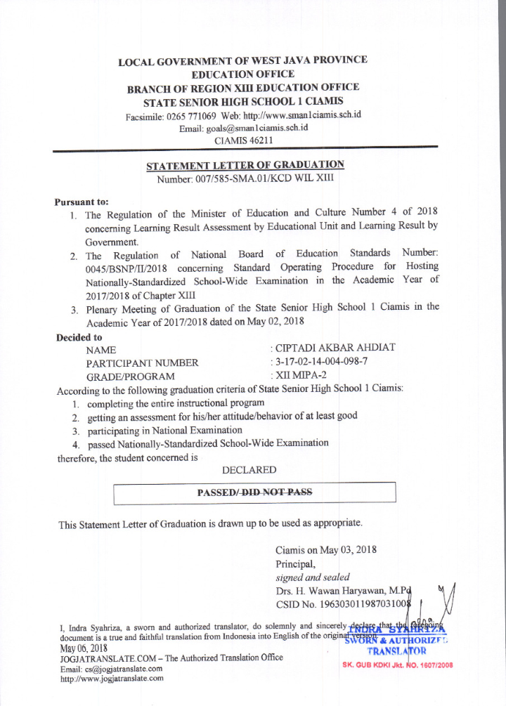 Detail Contoh Surat Recommendation Letter Untuk Beasiswa Nomer 55