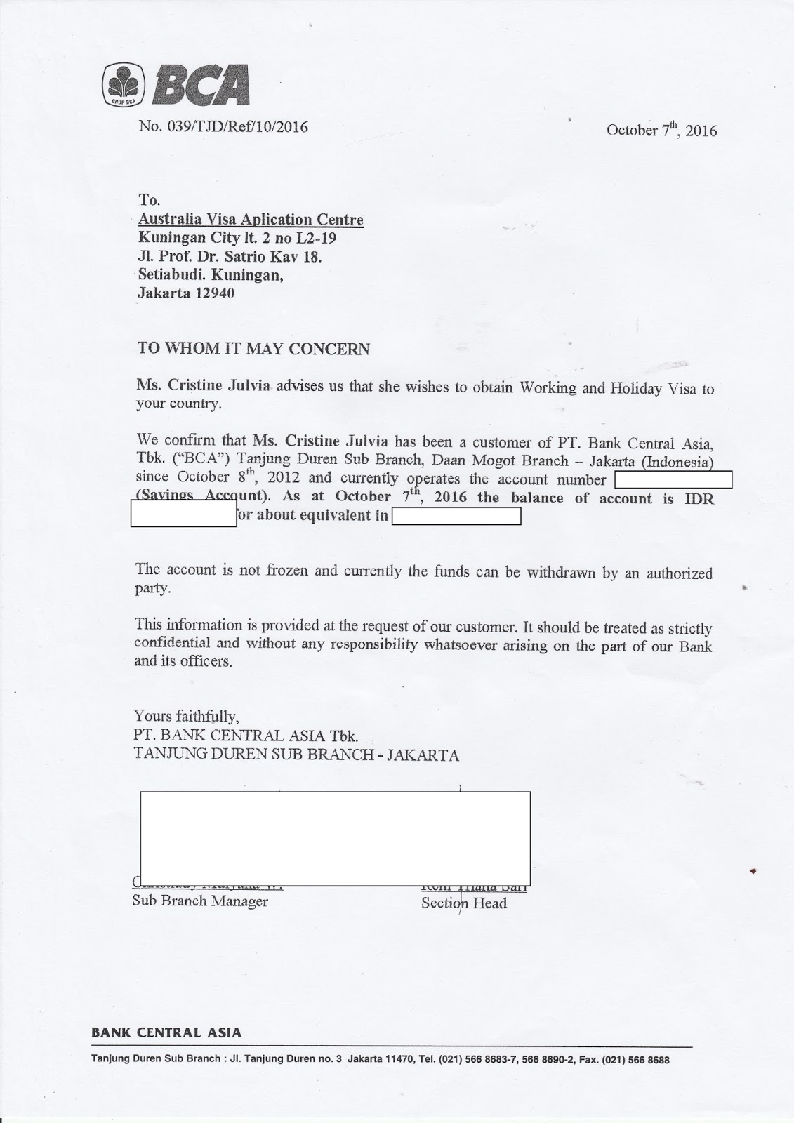 Detail Contoh Surat Referensi Bank Nomer 39