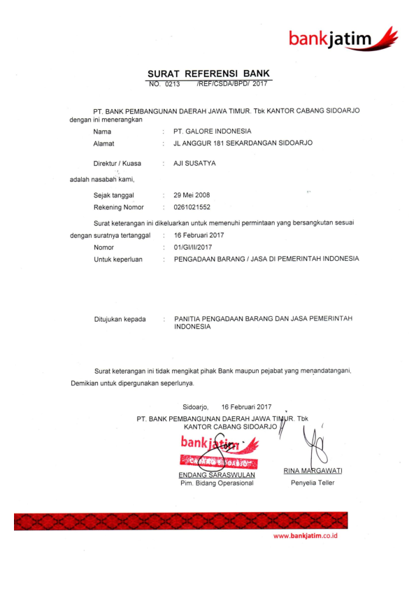Detail Contoh Surat Referensi Bank Nomer 44