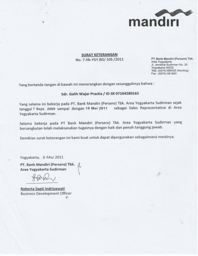 Detail Contoh Surat Referensi Bank Nomer 48