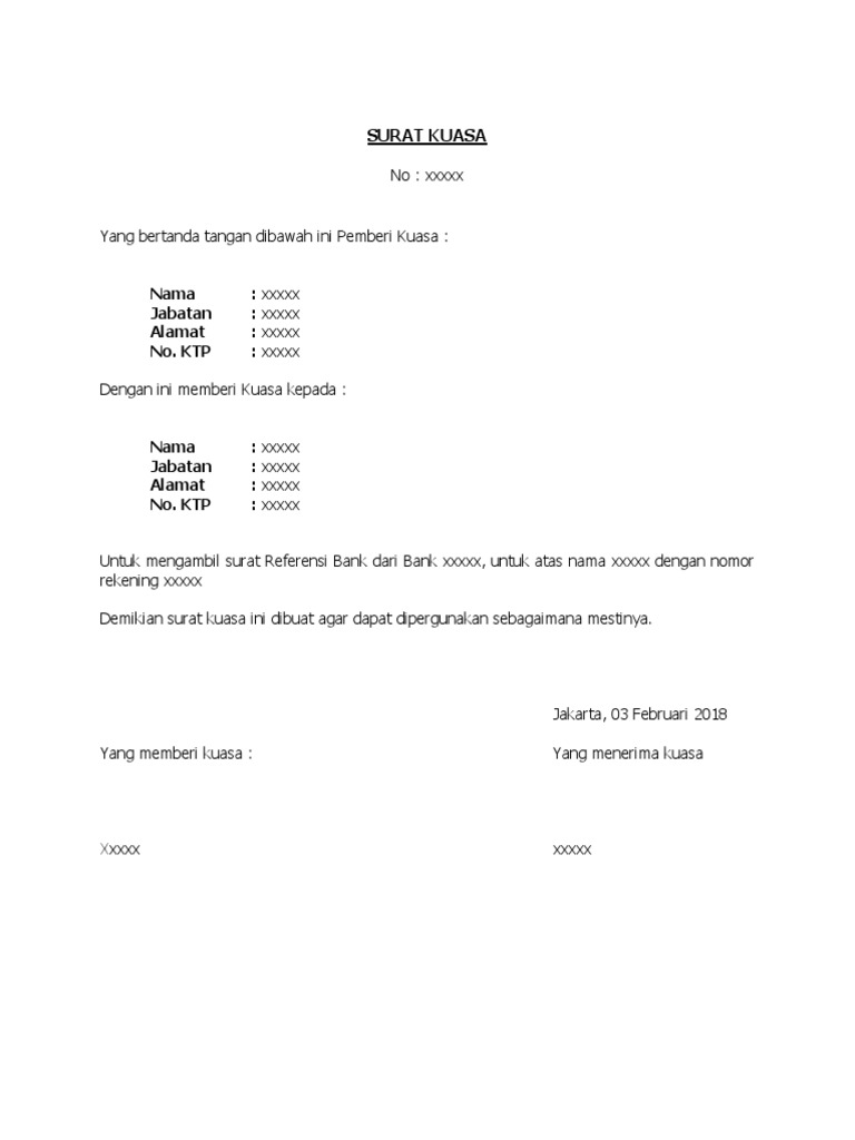 Detail Contoh Surat Referensi Bank Nomer 8