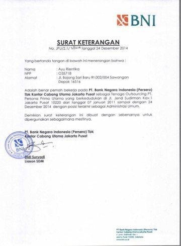 Detail Contoh Surat Referensi Bank Untuk Pembukaan Rekening Nomer 50