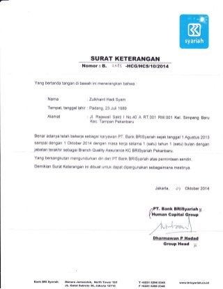 Detail Contoh Surat Rekomendasi Bank Nomer 31