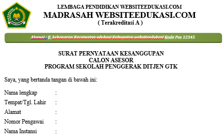 Detail Contoh Surat Rekomendasi Calon Kepala Sekolah Nomer 52