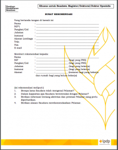 Detail Contoh Surat Rekomendasi Dari Dosen Untuk Lanjut S2 Nomer 34
