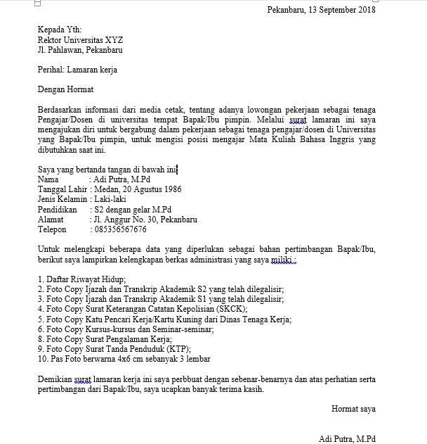 Detail Contoh Surat Rekomendasi Dari Dosen Untuk Lanjut S2 Nomer 43