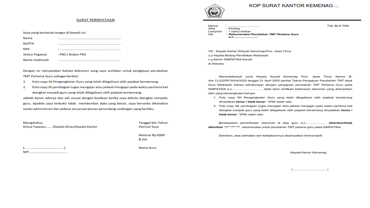 Detail Contoh Surat Rekomendasi Kemenag Nomer 33