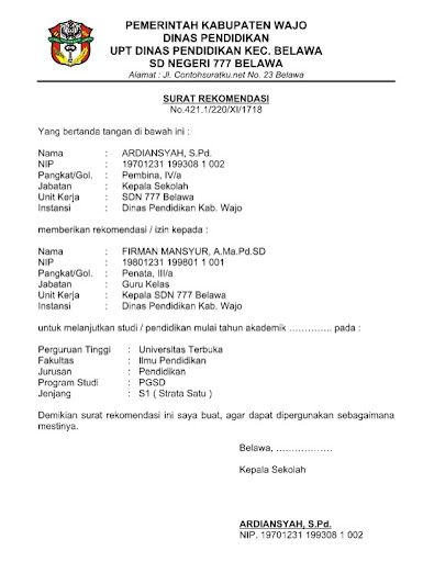 Detail Contoh Surat Rekomendasi Mengikuti Pelatihan Nomer 2