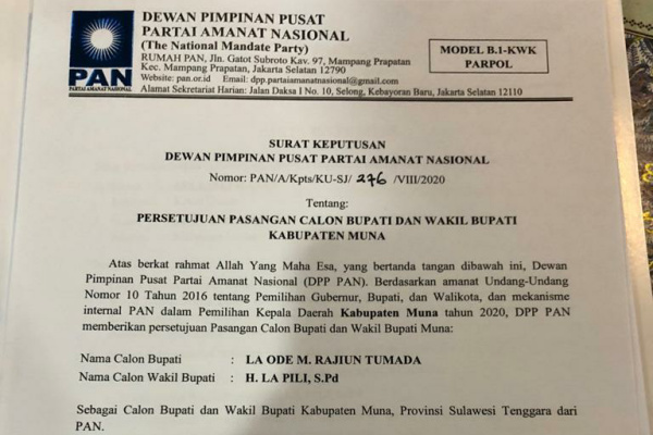 Detail Contoh Surat Rekomendasi Partai Politik Nomer 16