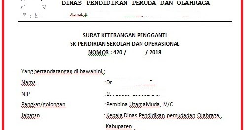 Detail Contoh Surat Rekomendasi Pendirian Sekolah Nomer 17