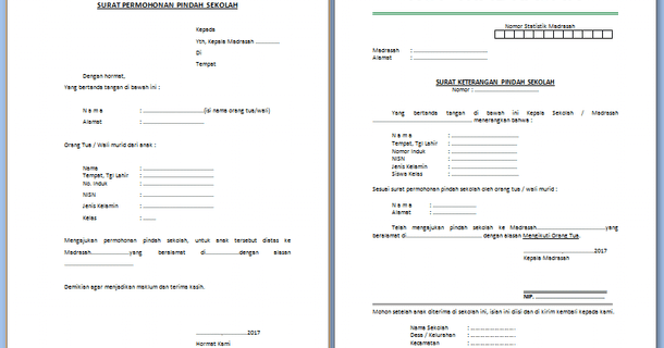 Detail Contoh Surat Rekomendasi Pindah Sekolah Nomer 30