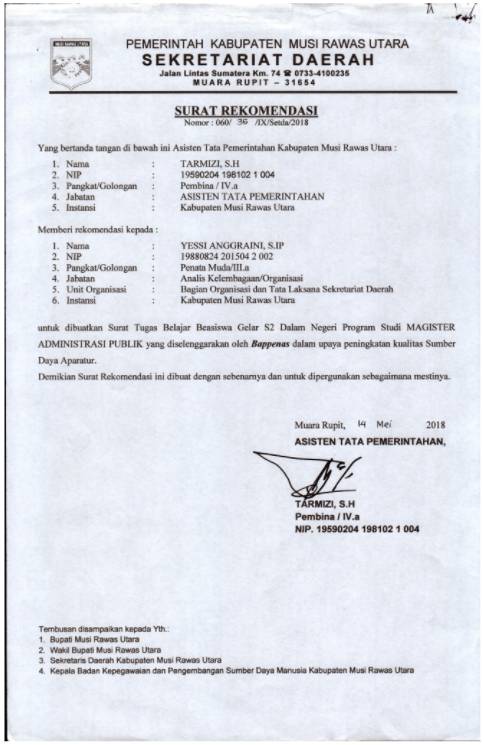 Detail Contoh Surat Rekomendasi S2 Ugm Nomer 43