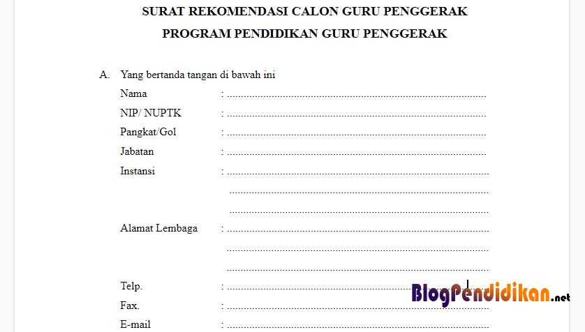 Detail Contoh Surat Rekomendasi Sekolah Nomer 53