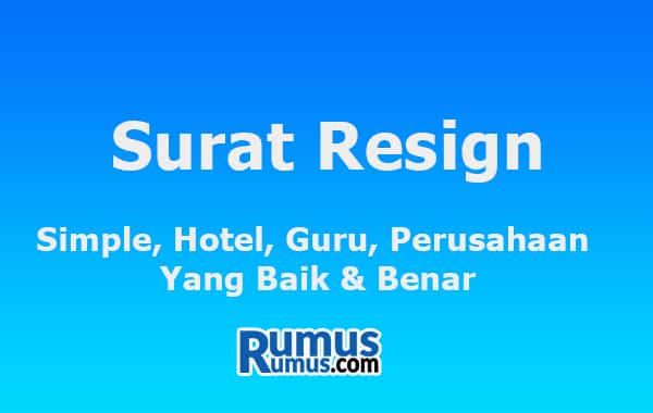 Detail Contoh Surat Resign One Month Notice Nomer 22
