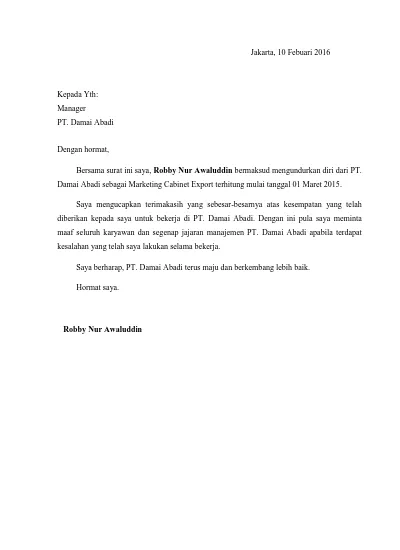 Detail Contoh Surat Resing Nomer 57