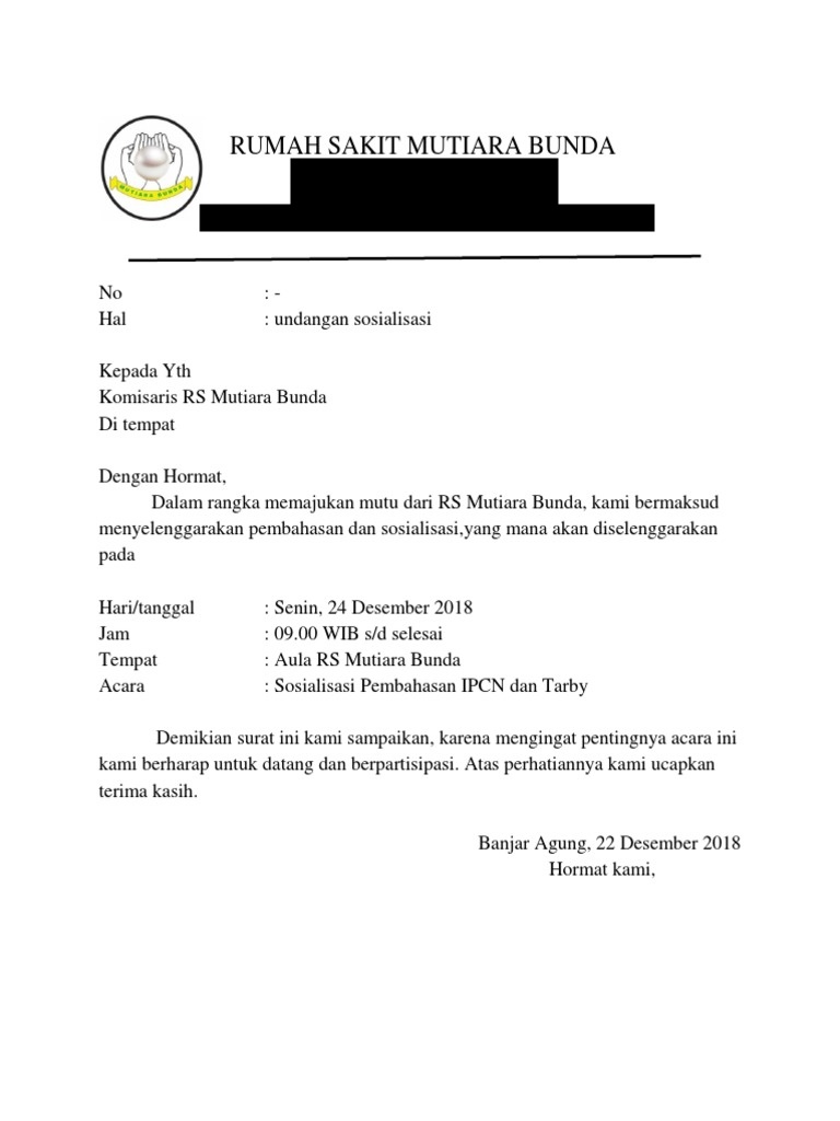 Detail Contoh Surat Resmi Bahasa Indonesia Nomer 42